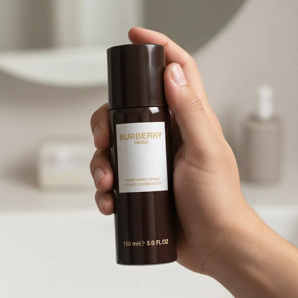 Burberry Hero Deodorant Spray for Men – Fresh Woody Scent, Long-Lasting Protection (150 ml)
